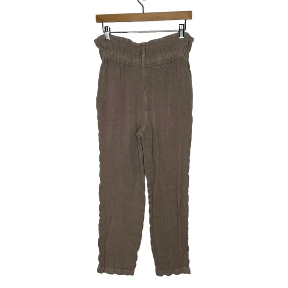 Black Crane | Burlap Pants in Oatmeal Linen Small *missing belt* - Picture 2 of 6